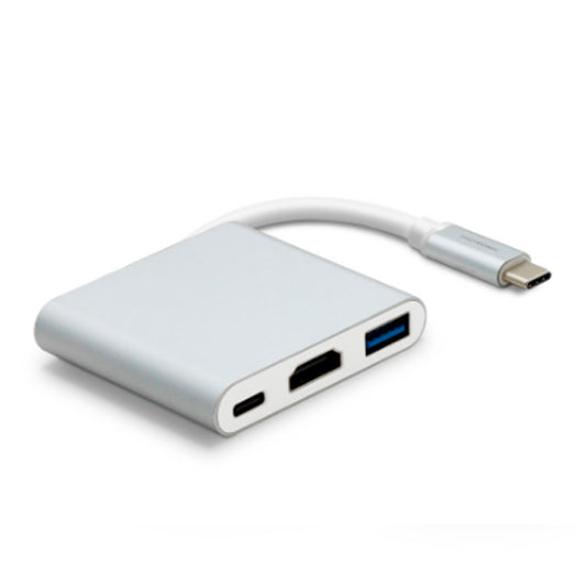 Adaptador USB-C 3 em 1 Metronic / Preto_0