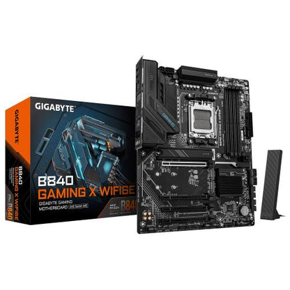 Mainboard GIGABYTE B840 GAMING X WIFI6E / Preto / 9MB84GX6-00-G10_0