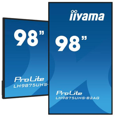 Display LCD IIYAMA ProLite LH9875UHS-B2AG / Preto / 98" 4K UHD_0