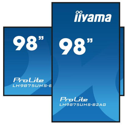 Display LCD IIYAMA ProLite LH9875UHS-B2AG / Preto / 98" 4K UHD_4