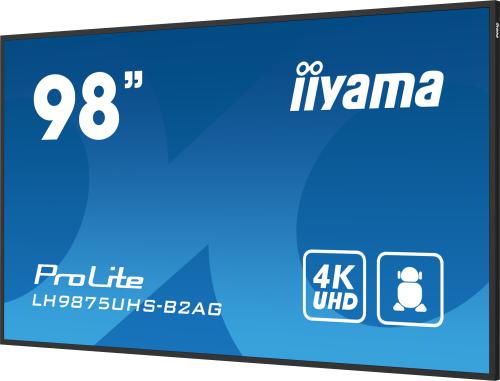 Display LCD IIYAMA ProLite LH9875UHS-B2AG / Preto / 98" 4K UHD_6