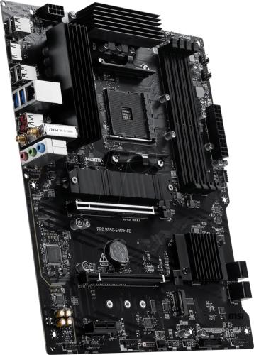 PLACA MSI PRO B550-S WIFI6E,AMD,AM4,B550,4DDR4,128GB,HDMI,GBLAN+WIFI6E+BT5.3,4SATA3+2M.2,7USB3.2,ATX_0
