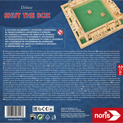 Jogo de Tabuleiro Noris Deluxe Shut the Box Madeira