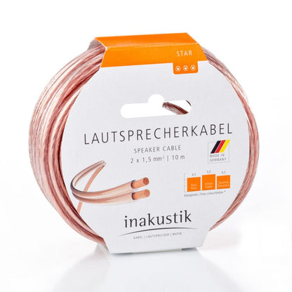 Cabo de Audio Inakustik 10m Star Speaker Cable 2x1.5mm