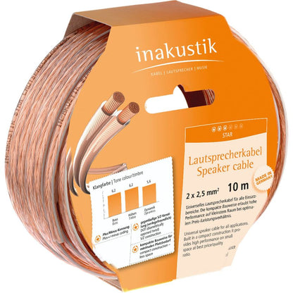 Cabo de Audio Inakustik 10m Star Speaker Cable 2x2.5mm