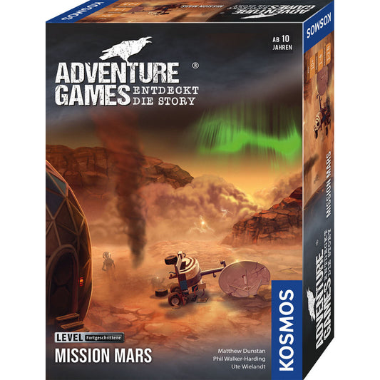 Jogo de Tabuleiro KOSMOS Adventure Games Mission Mars Alemão