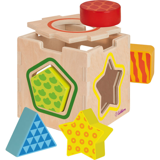 Jogo Educativo Eichhorn Color Peg Box Madeira 7 Peças