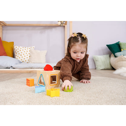 Jogo Educativo Eichhorn Color Peg Box Madeira 7 Peças