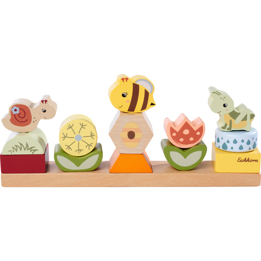 Jogo de Encaixe em Madeira Eichhorn Bee Happy 13 Peças +24 Meses
