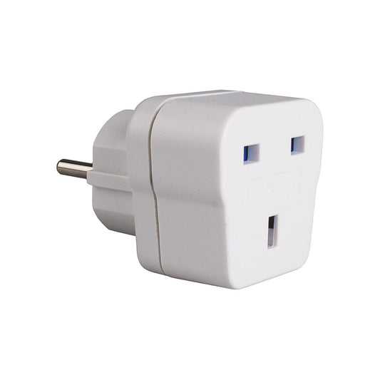 Adaptador inglÃªs com t/tl (para viajar para espanha) 13a 4,8mm branco av1 solera_0