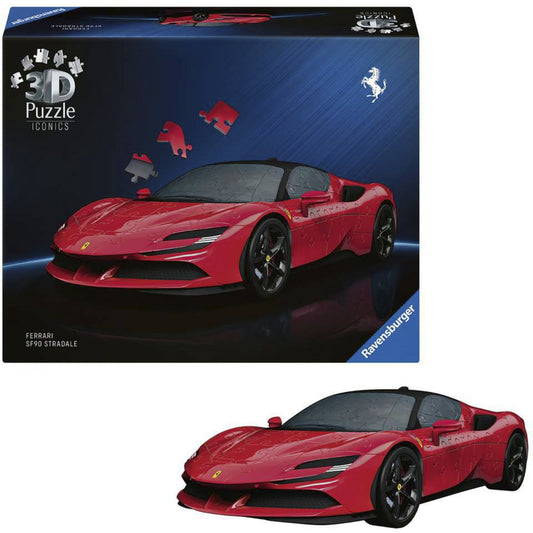 Puzzle 3D Ravensburger Iconics Ferrari SF90 Stradale 163 Peças