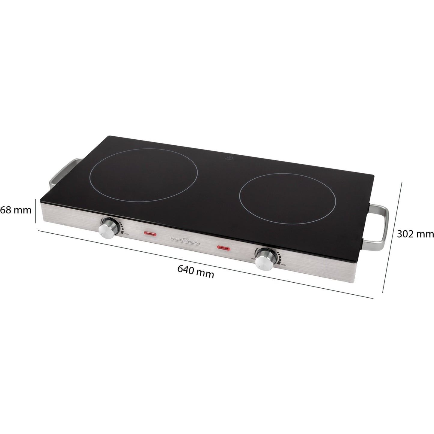 ProfiCook Placa Portátil de 2 Zonas 2800W DKP1211