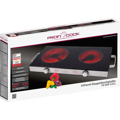 ProfiCook Placa Portátil de 2 Zonas 2800W DKP1211
