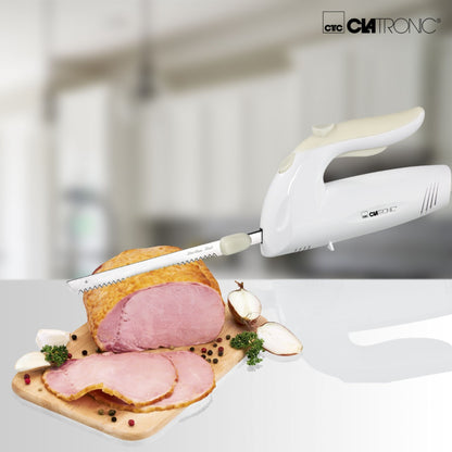 Faca eléctrica dentada CLATRONIC EM 3062 / Branca