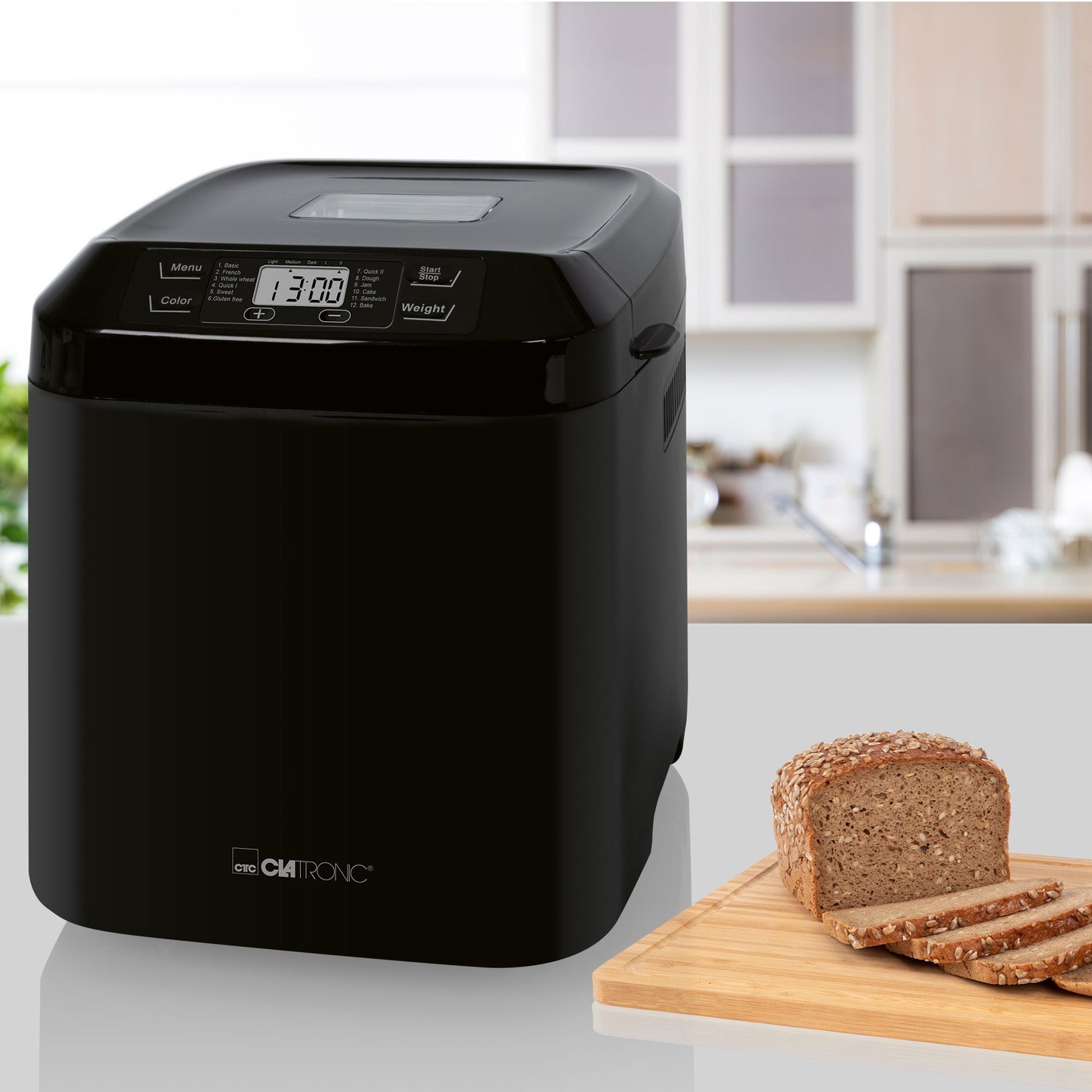 Máquina de Fazer Pão Clatronic BBA 3774 550W Preta
