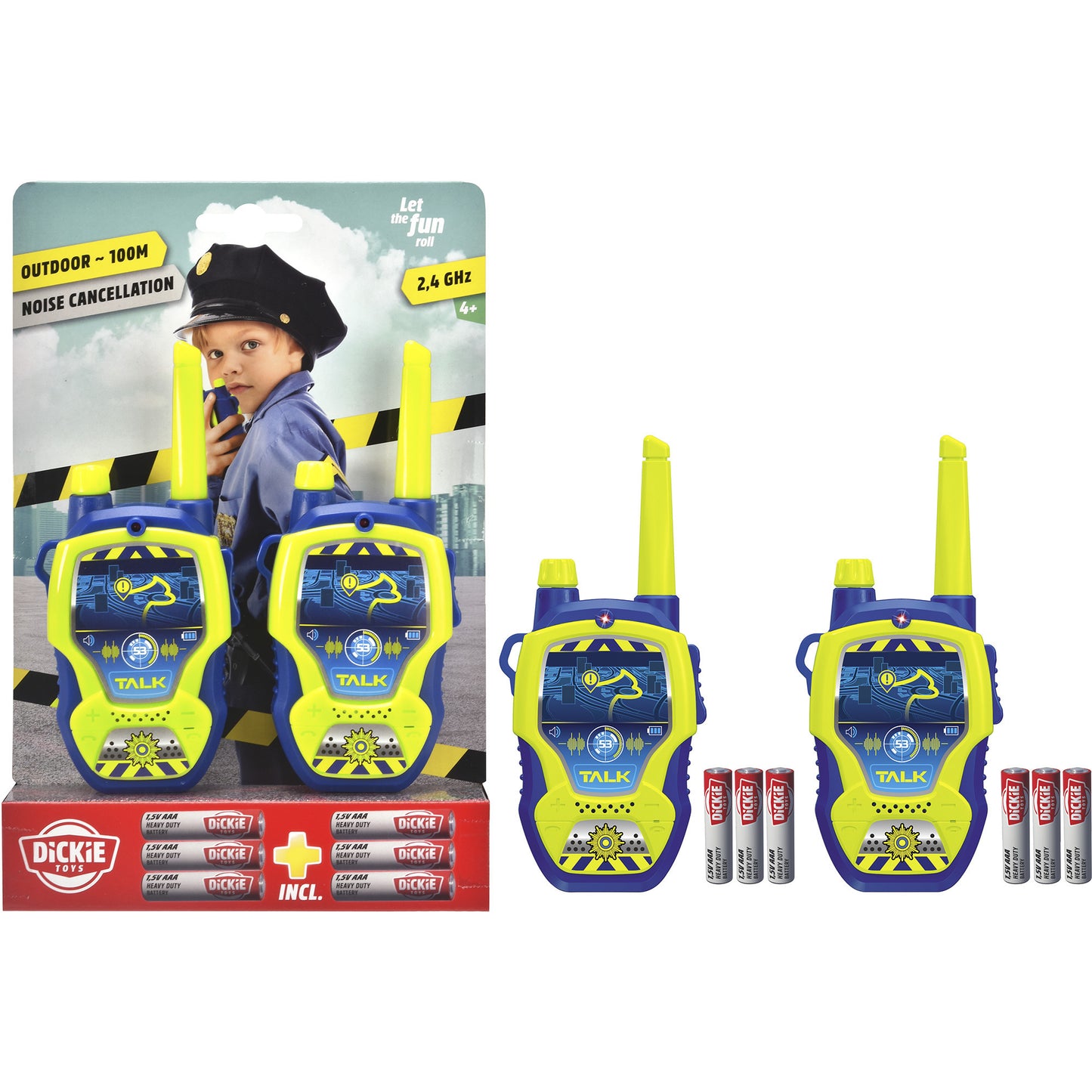 Walkie Talkie Polícia Dickie Brinquedo 2 Unidades