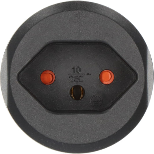 Adaptador de Viagem Suíça para Tomadas Europeias Schuko com Terra