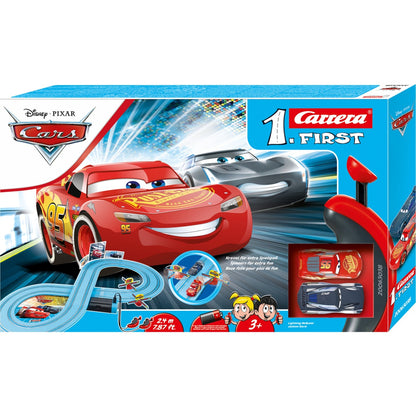 Pista de Carros Carrera FIRST Disney Pixar Cars Power Duel 2.4m