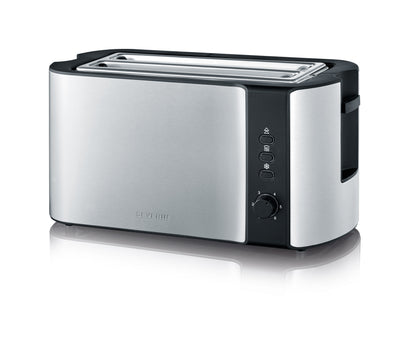 Torradeira Severin AT 2590 Long Slot de 1400 W com 2 Fendas Longas em Inox