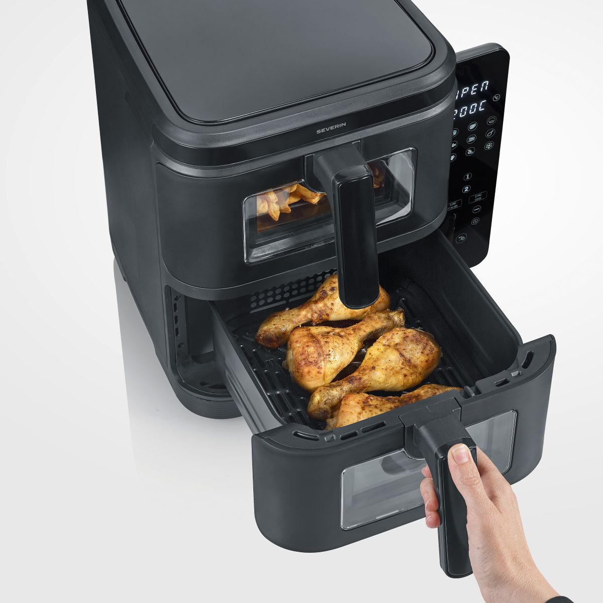 Air Fryer Dupla Severin FR 2468 S-Fry Duo Stack 2x 5,5L 2800W