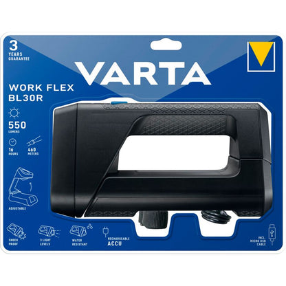 Lanterna de Mão Varta Work Flex BL30R 3600W Recarregável
