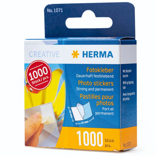 Stickers Adesivos para colar Fotografias no Album HERMA 1000 pcs