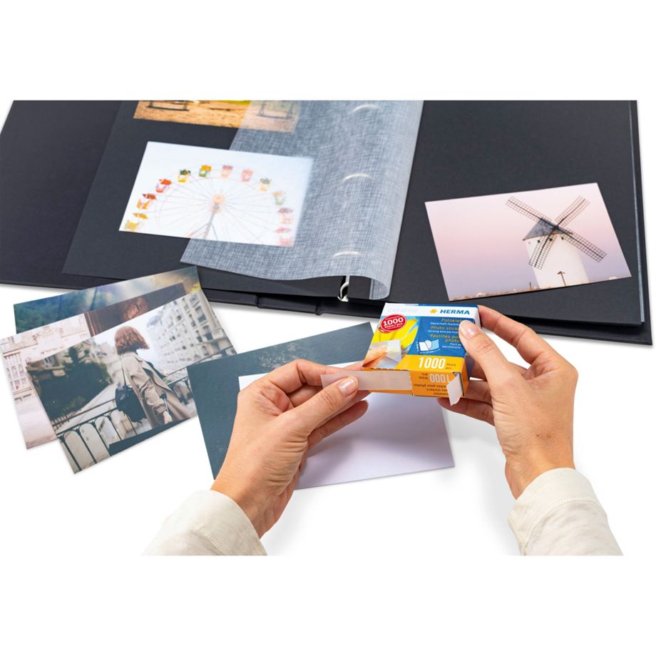 Stickers Adesivos para colar Fotografias no Album HERMA 1000 pcs