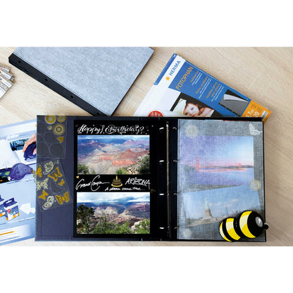 Cartolina Fotográfica Herma 7577 232x297mm 20 Folhas Preto