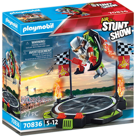 Playmobil: Air Stuntshow Mochila Propulsora 27 Peças | Idades 5+ | Item 70836