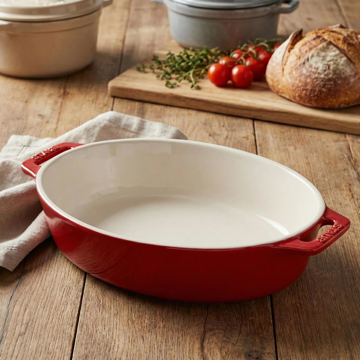 Travessa Oval Cerâmica Staub 29cm 2L