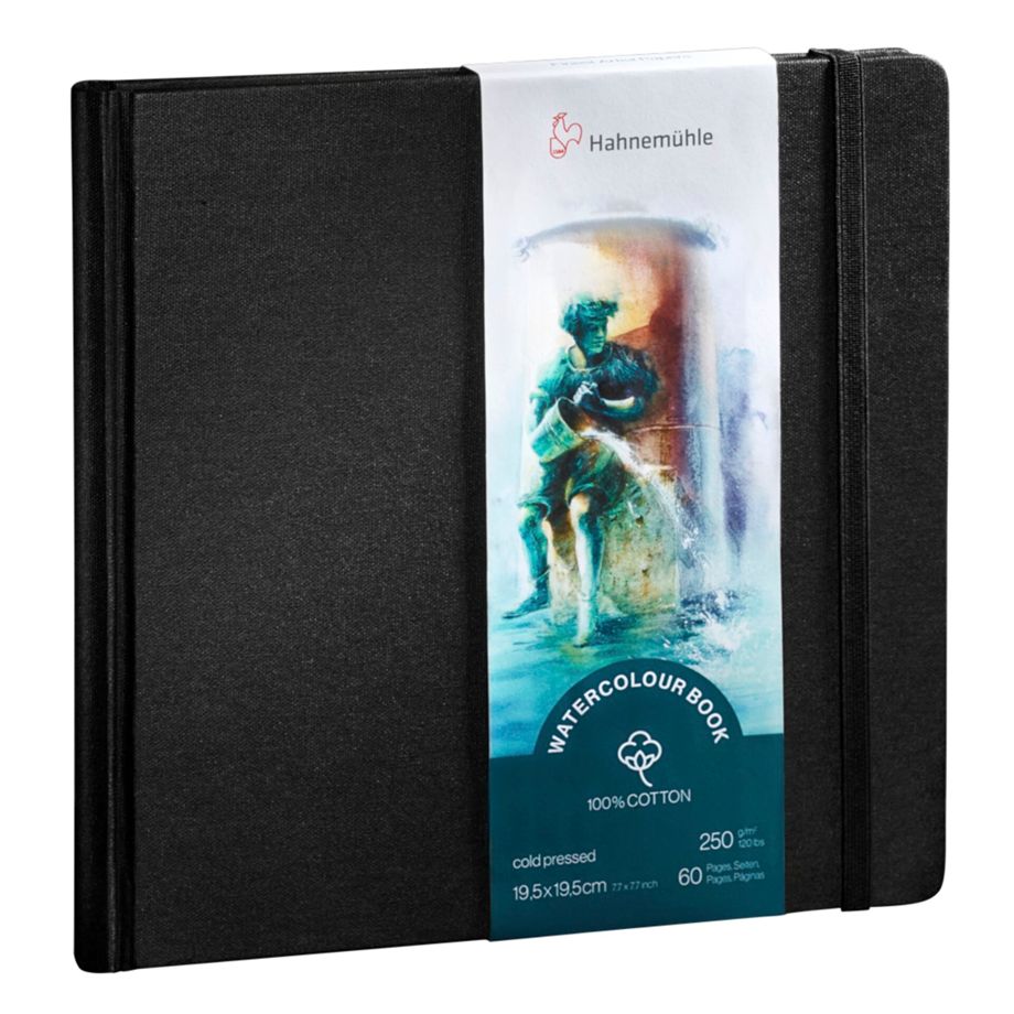 Caderno de Aquarela Hahnemühle / 250g 100% Algodão 19,5x19,5cm 60 Páginas / 10625357_3