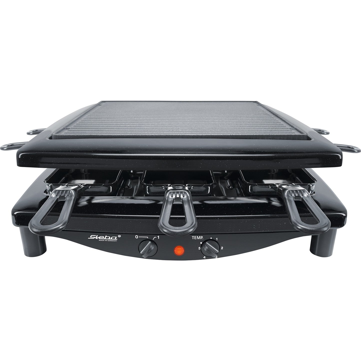 Raclette Grelhador Steba Rc 3 Plus 8 Pessoas 1450 W Preto Cromado