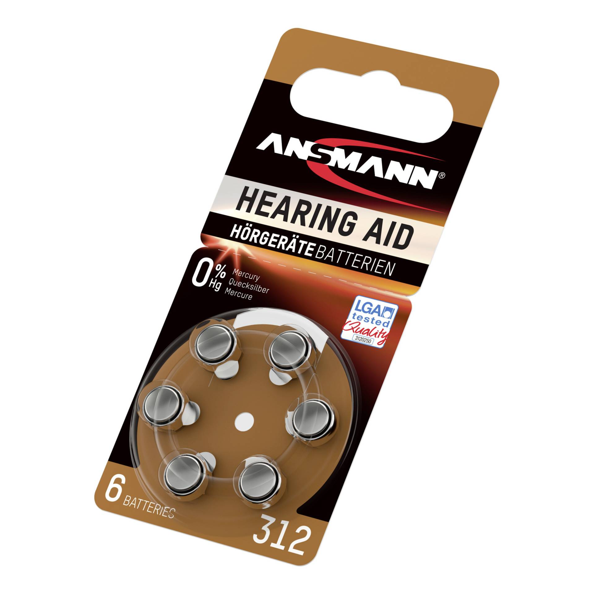 Pilhas para Aparelhos Auditivos PR41 Ansmann 1x6 Zinc-Air 312_2