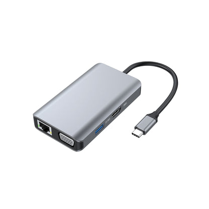 Hub Dock USB-C Conceptronic HDMI / VGA / USBx3 / RJ45 / 100W PD
