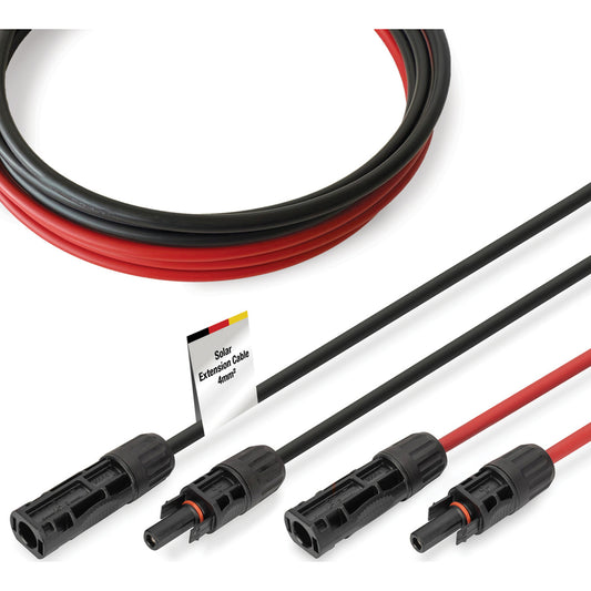 Cabo Extensão Solar Digitus MC4 4mm² 5m Vermelho/Preto