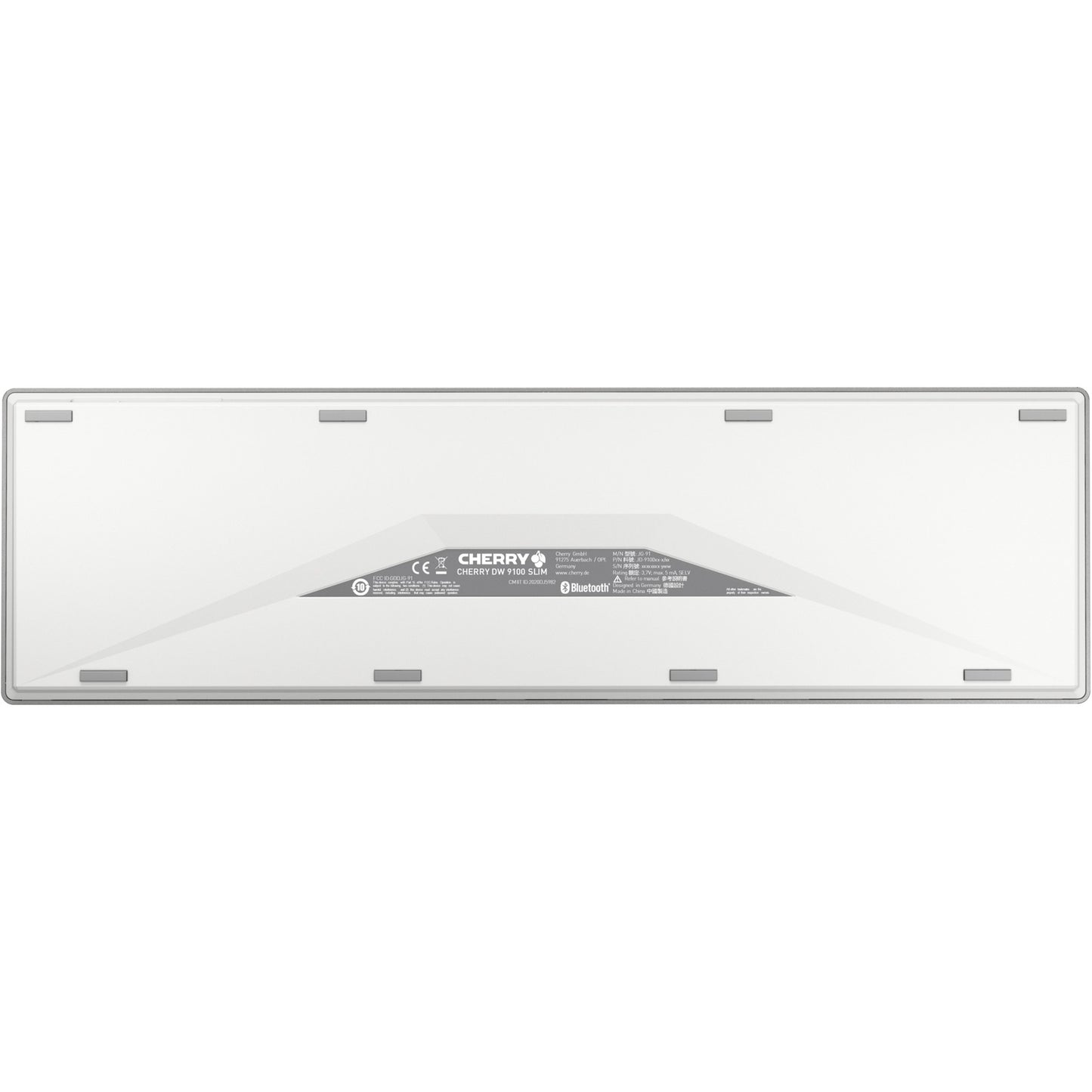 Conjunto Teclado e Rato CHERRY DW 9100 SLIM Layout FR Branco Prata