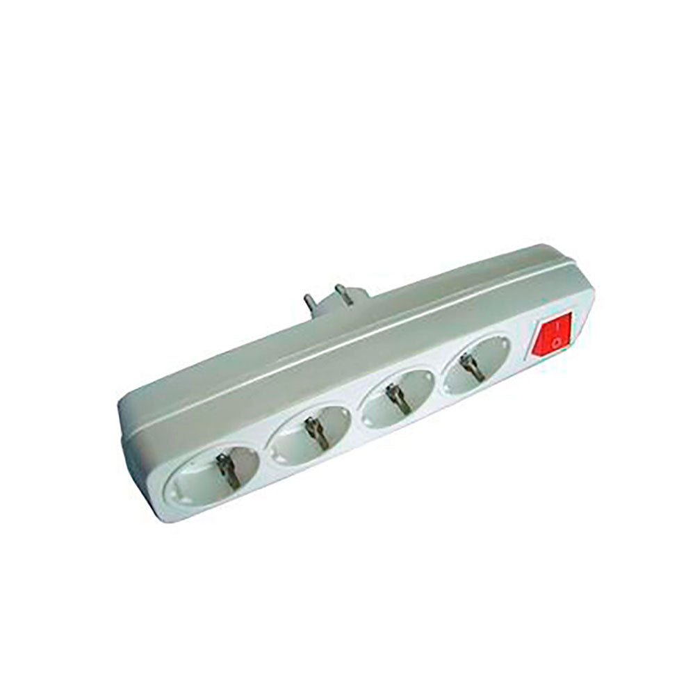 Multiconector 4 tomadas 2p + t 16 a 250 v com interruptor iluminado, branco (embalado em pelÃ­cula)_0
