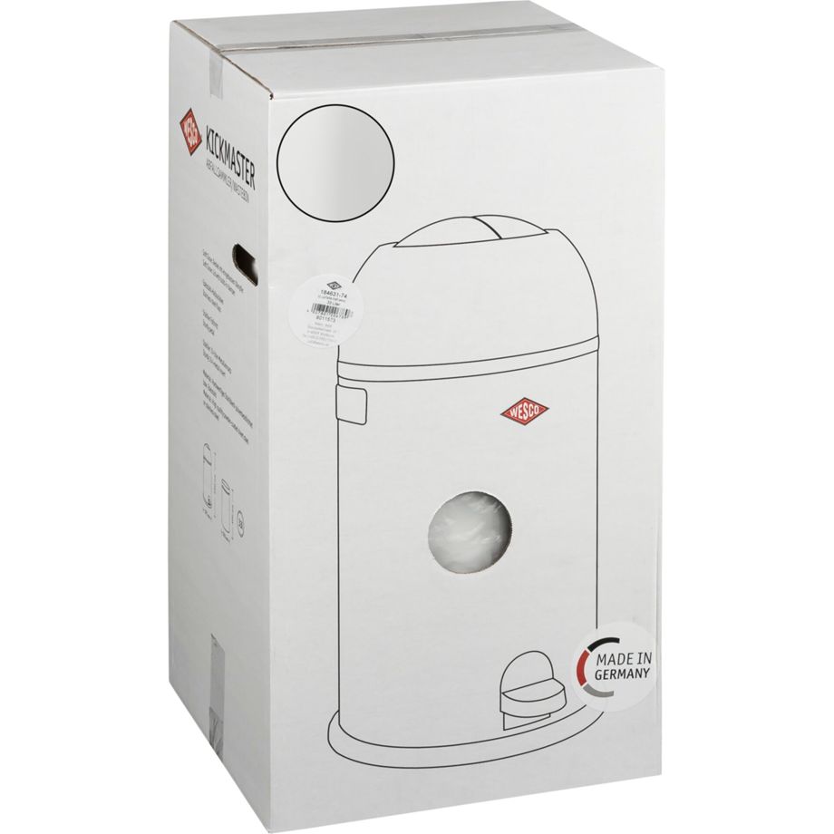 Lixeira WESCO Kickmaster / Branco Mate / 112773_0