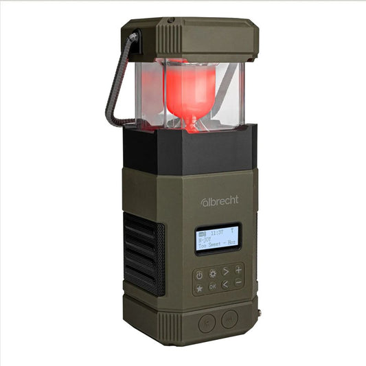 Rádio Albrecht DR 114 DAB+ / Outdoor com Camping-Lampe / Preto / 27861_0