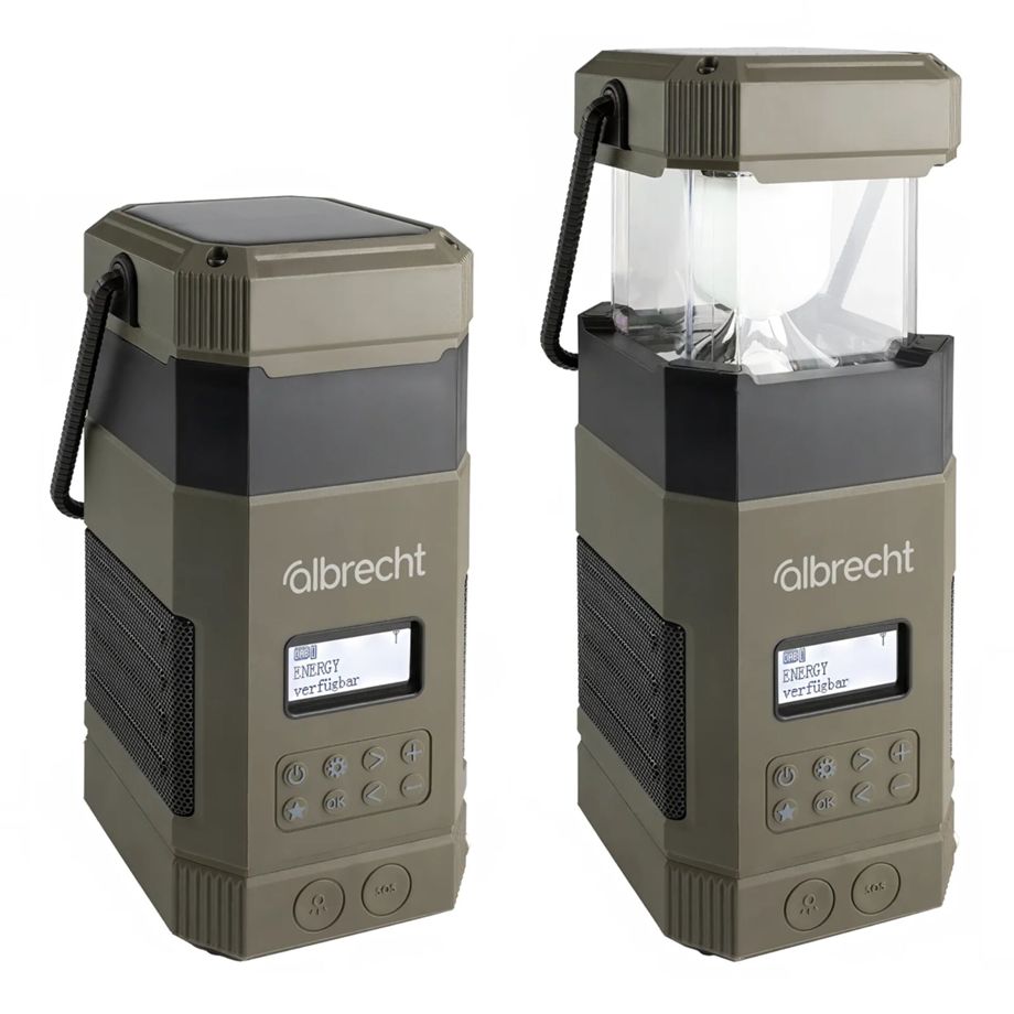 Rádio Albrecht DR 114 DAB+ / Outdoor com Camping-Lampe / Preto / 27861_1