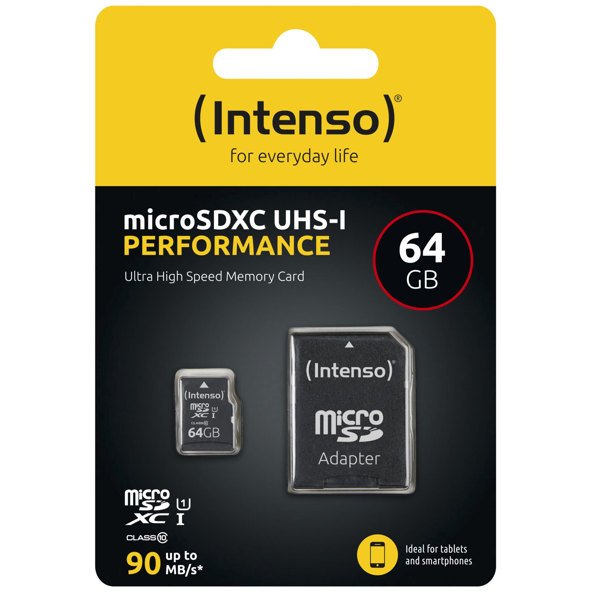 Cartão de memória Intenso 64GB MicroSD UHS-I Classe 10_0