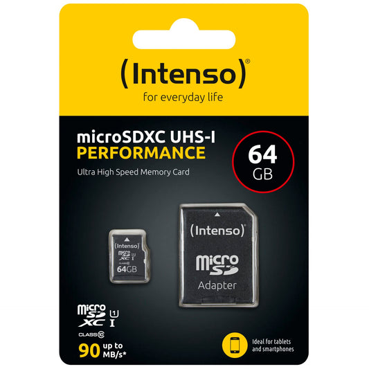 Cartão de memória Intenso 64GB MicroSD UHS-I Classe 10_0