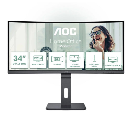 Monitor AOC CU34P3CV Ultra Wide 34" / Preto