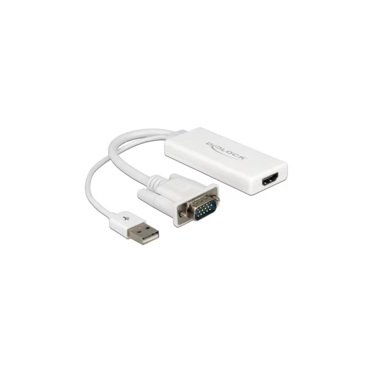 USB 2.0 Adaptador USB-A + VGA para HDMI / 0.25m / Delock