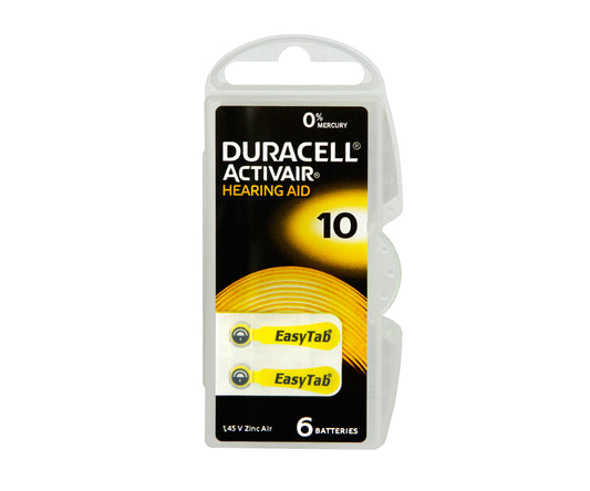 Duracell Pilha Botão DA10 Hearing Aid 6x Blister PZD-DA10