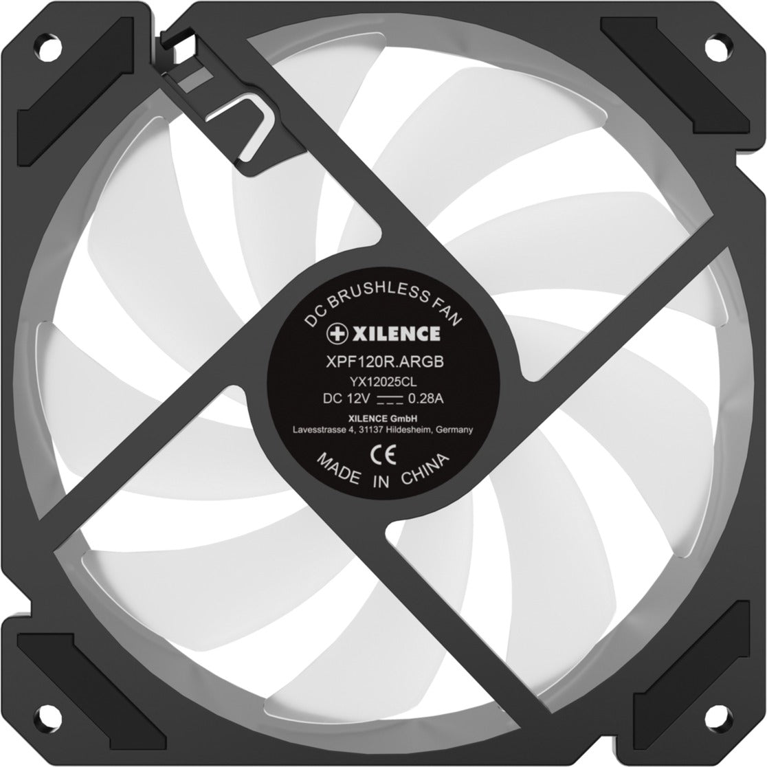 Ventoinha Xilence Performance A+ ARGB Reverse 120mm PWM Preta/Branca