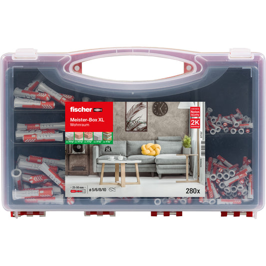 Buchas Fischer Meister-Box XL DuoPower 280 Peças