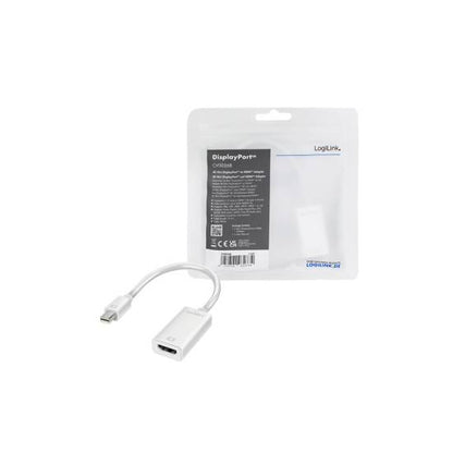 Adaptador Mini Displayport para HDMI /  LOGILINK / 4K / CV0036B / Branco