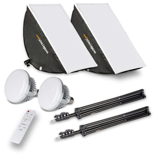 Softbox WALIMEX Pro LED 60W 40x60cm Bi color Kit 2