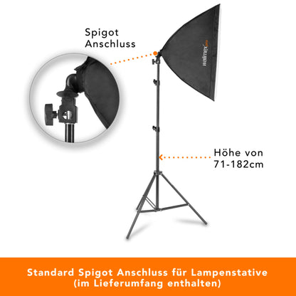 Softbox WALIMEX Pro LED 60W 40x60cm Bi color Kit 2